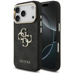 Kitos prekės Guess  Guess 4G Big 4G Classic Logo Case for iPhone 17 Pro - Black and Gold 