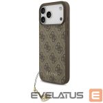 Kitos prekės Guess  Guess 4G Charms Collection MagSafe case for iPhone 17 Pro Max - brown 