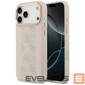 Kitos prekės Guess  Guess 4G Stripe MagSafe Case for iPhone 17 Pro Max - Pink 