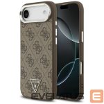 Kitos prekės Guess  Guess 4G Triangle Logo MagSafe case for iPhone Air - brown 