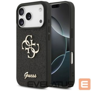 Kitos prekės Guess  Guess Fixed Glitter Big 4G case for iPhone 17 Pro - black 