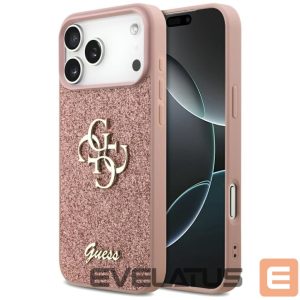 Kitos prekės Guess  Guess Fixed Glitter Big 4G Case for iPhone 17 Pro Max - Pink 