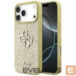 Kitos prekės Guess  Guess Fixed Glitter Big 4G case for iPhone 17 Pro Max - gold 