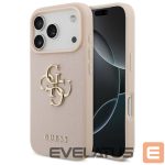 Kitos prekės Guess  Guess Grained Big 4G & Classic Logo iPhone 17 Pro Case - Pink 