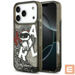 Kitos prekės Karl Lagerfeld  Karl Lagerfeld Liquid Glitter Choupette Logo MagSafe Case for iPhone 17 Pro - Black 