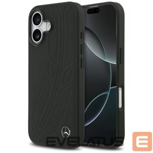 Kitos prekės Mercedes-Benz  Mercedes Leather Large Laurel Leave MagSafe Case for iPhone 17 - Black 