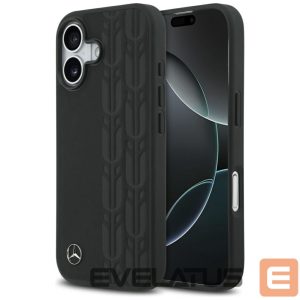Kitos prekės Mercedes-Benz  Mercedes Leather Laurel Leaves MagSafe Case for iPhone 17 - Black 