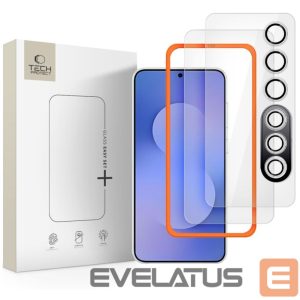 Kitos prekės Tech-Protect  Tech-Protect Easy Set+ 3-pack tempered glass for Samsung Galaxy S25 FE - transparent 