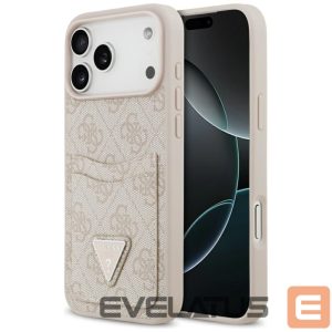 Kitos prekės Guess  Guess 4G Nauble Card Triangle Case for iPhone 17 Pro Max - Pink 