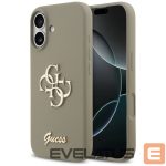Kitos prekės Guess  Guess Silicone Big 4G Script Case for iPhone 17 - Brown 