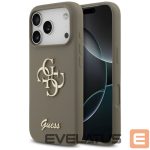 Kitos prekės Guess  Guess Silicone Big 4G Script Case for iPhone 17 Pro - Brown 