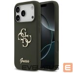 Kitos prekės Guess  Guess Silicone Big 4G Script Case for iPhone 17 Pro Max - Green 