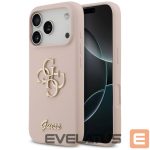 Kitos prekės Guess  Guess Silicone Big 4G Script Case for iPhone 17 Pro - Pink 