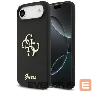 Kitos prekės Guess  Guess Silicone Big 4G Script case for iPhone Air - black 
