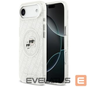 Kitos prekės Karl Lagerfeld  Karl Lagerfeld IML Glitter Karl&Choupette Heads Logo MagSafe Case for iPhone Air - Gray 