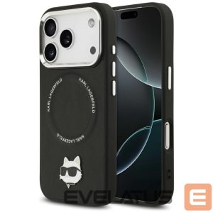 Kitos prekės Karl Lagerfeld  Karl Lagerfeld Choupette Pin MagSafe Case for iPhone 17 Pro - Black 
