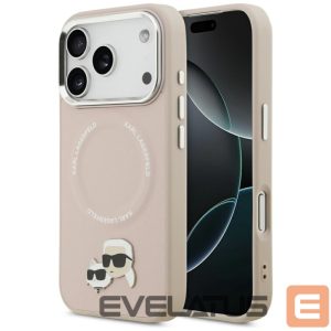 Kitos prekės Karl Lagerfeld  Karl Lagerfeld Karl & Choupette Pins MagSafe Case for iPhone 17 Pro - Pink 