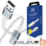 Kitos prekės 3MK  3mk Hyper Cable N-SERIES USB-A / USB-C 1m 9V/2A 18W / white 