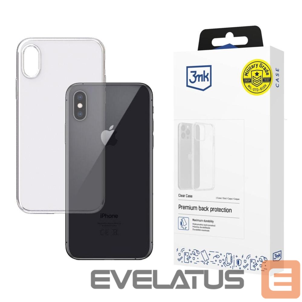 Kitos prekės 3MK 3mk Clear Case for iPhone Xs - transparent