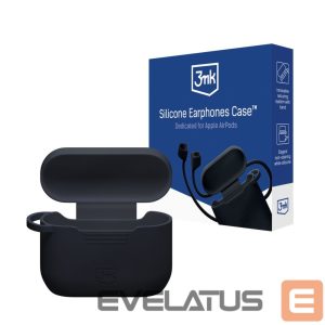 Kitos prekės 3MK  3mk Silicone AirPods Case for AirPods Pro 3 - Black 