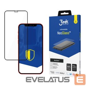 Kitos prekės 3MK  3mk NeoGlass Black composite glass for iPhone 12 Mini 