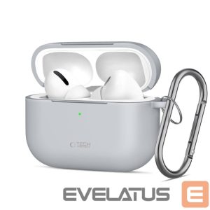 Kitos prekės Tech-Protect  Tech-Protect Silicone Hook Case for AirPods Pro - Gray 