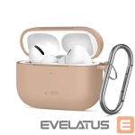 Kitos prekės Tech-Protect  Tech-Protect Silicone Hook Case for AirPods Pro - Beige 