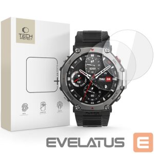 Kitos prekės Tech-Protect  Tech-Protect Glass Fit+ 2-pack Tempered Glass Amazfit T-Rex 3 Pro 48mm - Transparent 