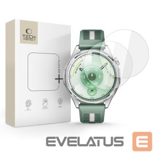 Kitos prekės Tech-Protect  Tech-Protect Glass Fit+ 2-pack tempered glass for Huawei Watch GT 6 46mm - transparent 