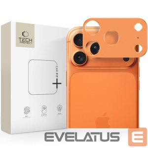 Kitos prekės Tech-Protect  Tech-Protect Camalloy Fit+ Camera Cover for iPhone 17 Pro Max - Orange 
