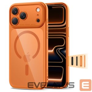 Kitos prekės Tech-Protect  Tech-Protect Magpeak Magsafe CC Case for iPhone 17 Pro Max - Transparent Orange 