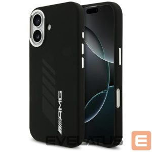 Kitos prekės Mercedes-Benz  AMG Silicone Oversize Rhombs MagSafe Case for iPhone 17 - Black 