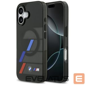 Kitos prekės BMW  BMW M IML Metal Buttons Tricolor Lines MagSafe Case for iPhone 17 - Black 