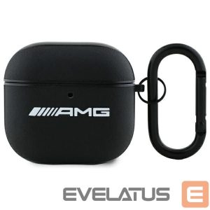 Kitos prekės Mercedes-Benz  AMG Leather White Logo Case for AirPods 4 - Black / White 