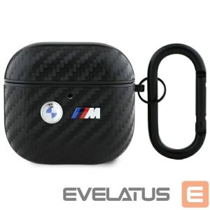 Kitos prekės BMW  BMW Carbon Double Metal Logo Case for AirPods 4 - Black 