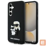 Kitos prekės Karl Lagerfeld  Karl Lagerfeld 3D Rubber Karl&Choupette Case for Samsung Galaxy S24 FE - Black 