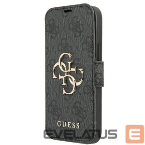 Kitos prekės Guess  Guess GUBKP13X4GMGGR iPhone 13 Pro Max 6.7" gray/gray book 4G Big Metal Logo 