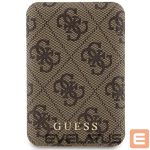 Kitos prekės Guess  Guess Powerbank inductive 15W GUPB5FP4EMGW 5000mAh brown/brown 4G Leather Metal Logo MagSafe 