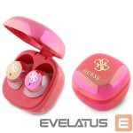 Kitos prekės Guess  Guess Bluetooth headphones GUTWSJ144ESF TWS + docking station fuchsia/fuschia Iridescent 4G Printed Logo 