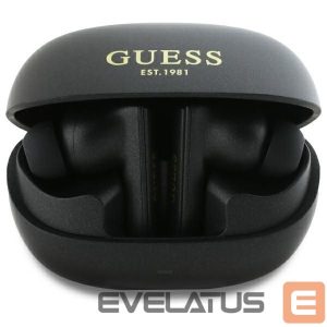 Kitos prekės Guess  Guess Bluetooth headphones GUTWST88MCTGK TWS + docking station black/black Capsule Printed Logo 