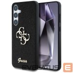 Kitos prekės Guess  Guess Fixed Glitter Big 4G Metal Logo case for Samsung Galaxy S25 black 