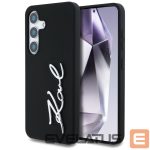 Kitos prekės Karl Lagerfeld  Case Karl Lagerfeld Silicone Metal Signature Logo Samsung Galaxy S25 black 