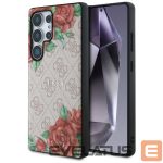 Kitos prekės Guess  Guess Leather 4G Flowers Print Metal Classic Logo MagSafe Case for Samsung Galaxy S25 Ultra - Pink 