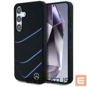 Kitos prekės Mercedes-Benz  Mercedes Silicone Contrasted Curves MagSafe Case for Samsung Galaxy S25 - Black 