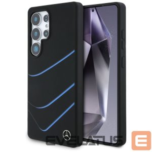 Kitos prekės Mercedes-Benz  Mercedes Silicone Contrasted Curves MagSafe Case for Samsung Galaxy S25 Ultra - Black 