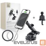Kitos prekės Tech-Protect  Tech-Protect MM15W-V9 Car Holder with MagSafe for Dashboard and Air Vent 15W - Black 