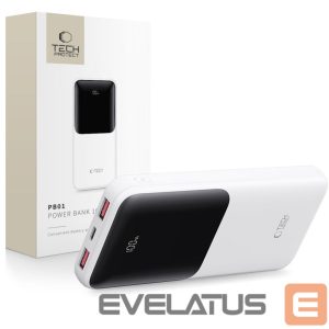 Kitos prekės Tech-Protect  Powerbank Tech-Protect PB01 10000mAh 22.5W - white 