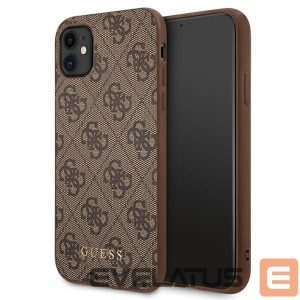 Kitos prekės Guess  Guess 4G Metal Gold Logo Case for iPhone 11 / Xr 6.1" - Brown 