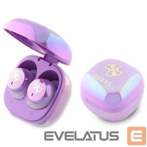 Kitos prekės Guess  Guess 4G Printed Logo Bluetooth TWS Headphones + Docking Station - Purple 