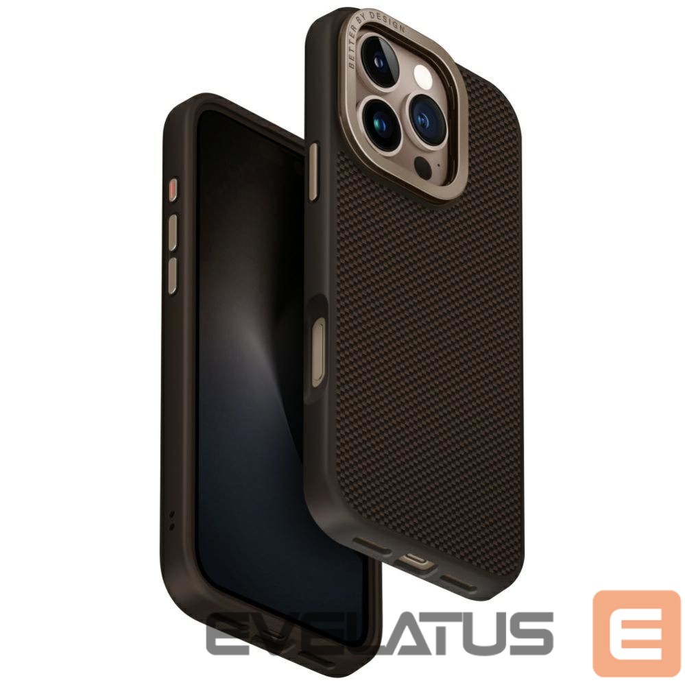 Kitos prekės UNIQ Uniq Keva Max Magclick Charging Camera Stand Case for iPhone 16 Pro - Brown